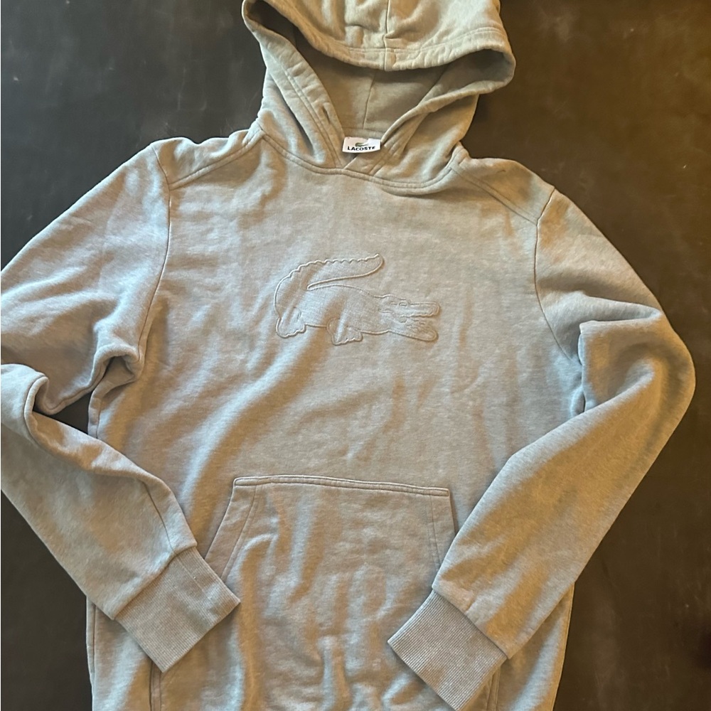 Lacoste Light Gray Hoodie